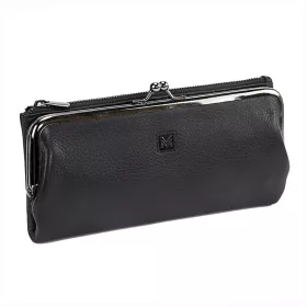    Dámska peňaženka VerMari VER LW-09 z čiernej hovädzej kože 20 x 11 x 3,5 cm