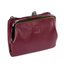    Dámska peňaženka VerMari VER LW-10 z hovädzej kože v bordovej farbe 13 x 10 x 3,5 cm