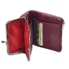  Dámska peňaženka VerMari VER LW-10 z hovädzej kože v bordovej farbe 13 x 10 x 3,5 cm
