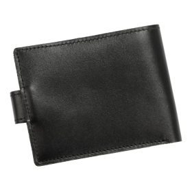   Gregorio Pulares D6 čierna pánska kožená peňaženka 12,5 x 9,5 x 2 cm
