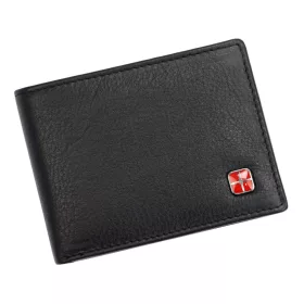    Albatross SN BELLU RFID čierna pánska peňaženka z hovädzej kože 11 x 7,5 x 2 cm