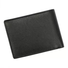    Albatross SN BELLU RFID čierna pánska peňaženka z hovädzej kože 11 x 7,5 x 2 cm