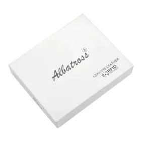    Albatross SN ZS86 RFID čierna pánska kožená peňaženka 10,5 x 7,5 x 2,5 cm