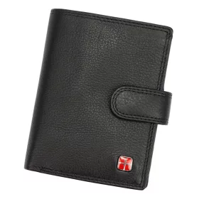    Albatross SN MW102 Z RFID čierna pánska kožená peňaženka 10 x 12 x 3 cm