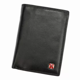    Albatross SN MW07 RFID čierna pánska peňaženka z hovädzej kože 9,5 x 13 x 2,5 cm