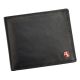  Albatross SN 2213 RFID čierna pánska kožená peňaženka 13 x 10,5 x 3 cm