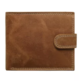   Kožená pánska peňaženka koňakovej farby s RFID ochranou, 12,5×10,5 cm
