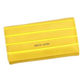    Pierre Cardin LADY60 114 žltá dámska vláknitá kožená peňaženka 17,5 x 10 x 3,5 cm