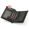 Peterson PTN 348 2-1-1 fekete férfi bőr pénztárca 9.5 x 12.5 x 2.5 cm 