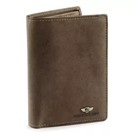    Peterson PTN 317 2-1-4 HUNTER hnedá pánska kožená peňaženka 10 x 12,5 x 2,5 cm