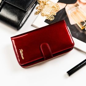    Peterson PTN BC-603 červená dámska peňaženka z hovädzej kože 10 x 16,5 x 3 cm