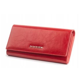   Peterson PTN PL-467 červená dámska kožená peňaženka 18,5 x 9,5 x 3 cm