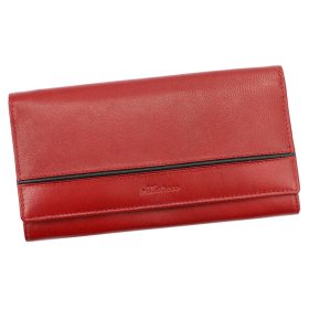    Dámska kožená peňaženka Albatross GN LW-L01 PIPE červená 18,5 x 10 x 3 cm