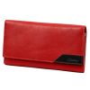  Dámska kožená peňaženka Albatross GN LW-L01 TAB červená 18 x 10 x 2,5 cm