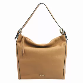    Pierre Cardin 6334 EDF hnedá dámska kožená kabelka 39 x 33 x 13 cm