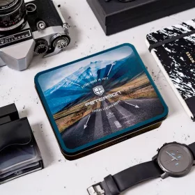    Pánska kožená peňaženka Peterson PTN N992-VTP čierno-červená 12,5 x 10 x 2,5 cm