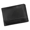  Pánska peňaženka Albatross E-58L z čiernej hovädzej kože 12,5 x 9,5 x 2,5 cm