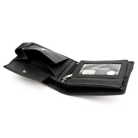    Pánska peňaženka Albatross GN MW60Z z čiernej hovädzej kože 13 x 9,5 x 2,8 cm