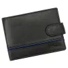  Pánska kožená peňaženka Albatross GN MW86Z čierno-modrá 13 x 10 x 3 cm