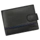  Pánska kožená peňaženka Albatross GN MW86Z čierno-modrá 13 x 10 x 3 cm