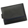  Pánska kožená peňaženka Albatross GN MW86Z čierno-modrá 13 x 10 x 3 cm