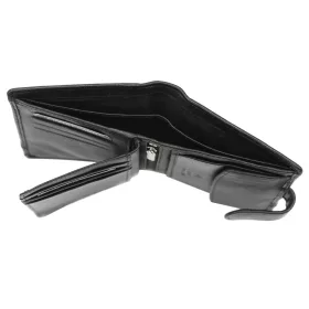    Pánska peňaženka Albatross GN MW56Z z čiernej hovädzej kože 10,5 x 13 x 2,5 cm