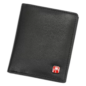    Albatross SN 3748 RFID čierna pánska peňaženka z hovädzej kože 9 x 10,5 x 2,3 cm