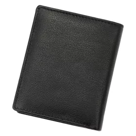    Albatross SN 3748 RFID čierna pánska peňaženka z hovädzej kože 9 x 10,5 x 2,3 cm
