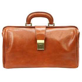    Kožená lekárska taška Florence MD-1 hnedá 38 x 21 x 18,5 cm