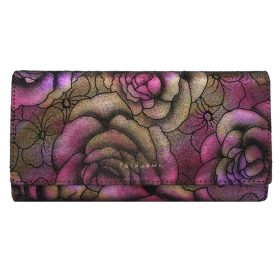    Peterson PTN 42122-MD fialová hovädzia peňaženka dámska 18,5 × 9,5 cm