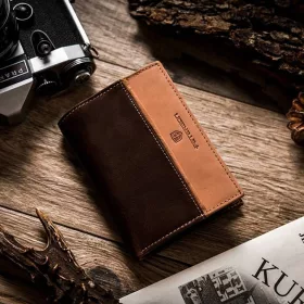    Peterson PTN N4-SHS hnedá pánska kožená peňaženka 9,5 x 12 x 2 cm