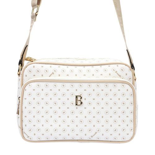  BRICIOLE 4047# biela dámska kožená taška 27 x 20 x 11 cm