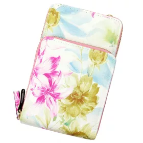    Jessica D-7117 ružová dámska taška cez rameno, držiak na mobil 11,5 x 18,5 x 4,5 cm