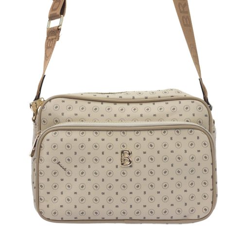  Dámska kožená taška BRICIOLE 4047# čierno-béžová 27 x 20 x 11 cm