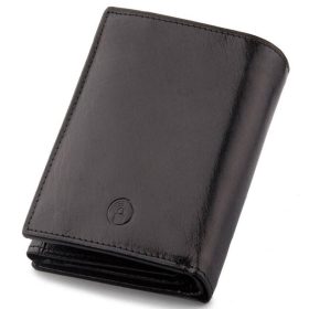    Peterson PTN 339,01 2-1-1 čierno-červená pánska kožená peňaženka 10 x 12,5 x 3 cm