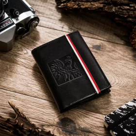    Peterson PTN 303P-02 čierna pánska kožená peňaženka 9,5 x 12 x 2,5 cm