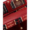  Peterson tmavočervená dámska lakovaná peňaženka s RFID ochranou 18,5×11 cm