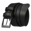  Pánsky kožený opasok Peterson 042268 PUR BLACK