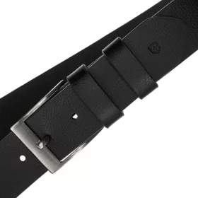  Pánsky kožený opasok Peterson 042268 PUR BLACK