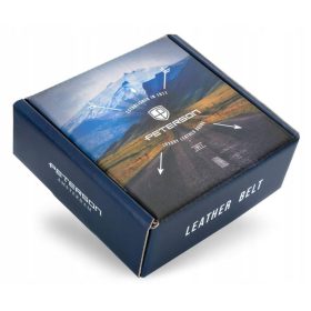  Pánsky opasok z hovädzej kože Peterson PTN SSK-9 BLACK