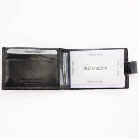    Rovicky TW-02-RVT RFID hnedý dámsky držiak pilníkov z hovädzej kože 10 x 7 x 2 cm