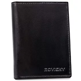  Rovicky R-RM-10-GCL čierna pánska kožená peňaženka
