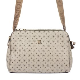 BRICIOLE 4109# bézs rostbőr táska 10 x 19 x 29 cm