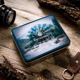    Peterson PTN 303.03 čierno-červená pánska kožená peňaženka 8 x 10,5 cm