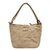  Dámska kožená kabelka VS 008 krémovej farby, crossbody 29 x 20 x 14 cm