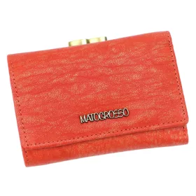    Maťo Grosso 0579-50 RFID červená dámska kožená peňaženka 12 x 8,5 x 3 cm
