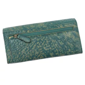    Mato Grosso 0720-30 RFID zelená dámska kožená peňaženka 18,5 x 9 x 4 cm
