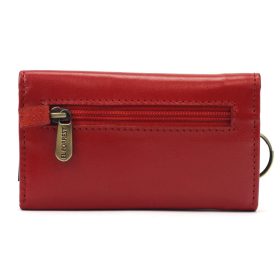    EL FORREST 808-47 červená dámska kožená kľúčenka 11 x 6,5 x 2 cm