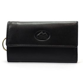    EL FORREST 808-67 čierny pánsky kožený prívesok na kľúče 11 x 6,5 x 2 cm