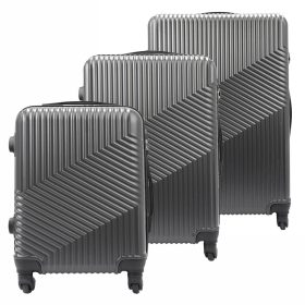  Pierre Cardin grey abs 3-dielny set kufrov 55/65/75 cm